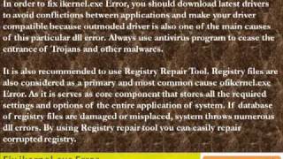 How to Fix Ikernelexe error [upl. by Nobe]