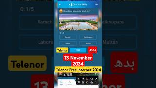 13 november 2024 amp telenor questions today amp telenor today answer amp telenor free internet 2024 tech [upl. by Lorine216]