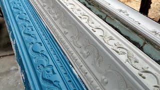 How to make fiberglass mould for gypsum plaster cornice [upl. by Ttnerb]