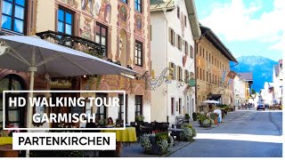 Rundgang in Garmisch Partenkirchen die schönste Stadt in Bayern HD walking Tour [upl. by Adorl]