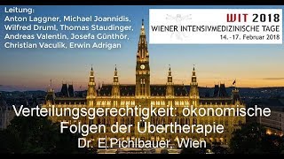 Wiener Intensivtage 2018 Verteilungsgerechtigkeit ökonomische Folgen der Übertherapie [upl. by Notelrac]