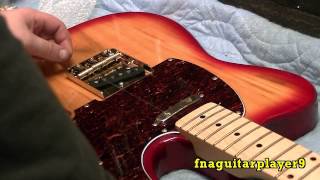 Assembling a Tele Style Electric Guitar [upl. by Odrahcir667]