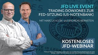 JFDLiveEvent Trading DowJones zur FEDSitzung USNotenbank 07112024 [upl. by Ahsilem564]