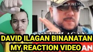 DAVID ILAGAN REACTION VIDEO  TALINO WARRIORS  MANUEL MEJORADA  FLM SUPPORTER [upl. by Enirehtac]