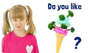 Do you like Broccoli Ice Cream  Kinderwood Kids Songs with Daddy Puppet [upl. by Dudley894]