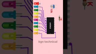 How To Make Vu Meter Using lm3915ic circuit shorts [upl. by Haida471]