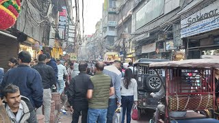 Chawri bazar Old Delhi 🇮🇳 Old Delhi Walking tour [upl. by Jude]