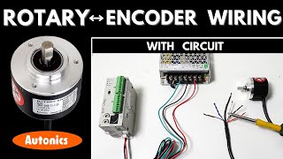 Rotary Encoder WiringConnection with PLC II What is Rotary Encoder Autonics E40S625003T24 [upl. by Notaek]