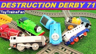 Thomas amp Friends Destruction Derby 71  Trackmaster toy trains Pociagi Tomek i Przyjaciele [upl. by Coy]