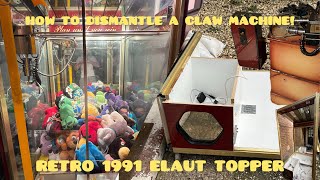 How To Dismantle An Elaut Claw Machine  1991 Elaut Topper Crane [upl. by Shel]