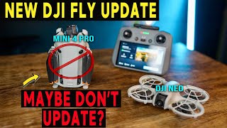 NEW DJI FLY UPDATE  DJI Mini 4 Pro  Neo  NEW FIRMWARE Update [upl. by Hezekiah]