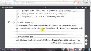 Biochemistry  drsameer  complex lipid  Slide  Note [upl. by Burra]