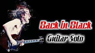 ACDC  Back in Black Solo Backing Track [upl. by Kristyn]