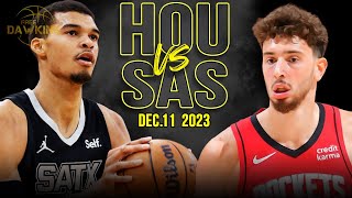 San Antonio Spurs vs Houston Rockets Full Game Highlights  December 11 2023  FreeDawkins [upl. by Nomrej568]