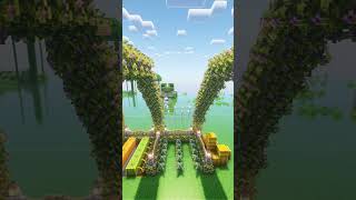 MinecraftEvergreen Garden Tutorial Time lapse build🏡youtubeshorts minecraft shortvideo trending [upl. by Atnovart]