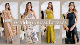 15 WEDDING GUEST DRESSES  Spring amp Summer Wedding Guest Dress Outfit Ideas amp How to Style Them [upl. by Sinnod]