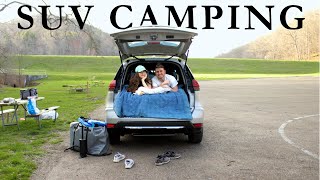 Our Budget Friendly SUV Camper Conversion No Tools or Build [upl. by Kred205]