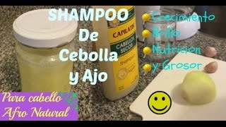 DIY Shampoo de cebolla y ajo para el crecimiento del cabello Lala [upl. by Narual]