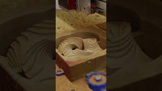 CNC carving a wooden Mobius Strip [upl. by Balbinder250]