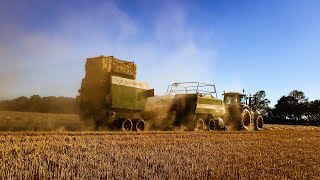 Strohpressen 2018 mit Fendt 1270 S und TST Quadro Pac  Hof Perlitz [upl. by Yrram162]