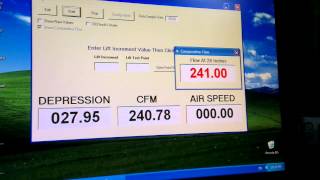 Flowbench automatic using PTS Digital Manometer and Depression Control [upl. by Katti]