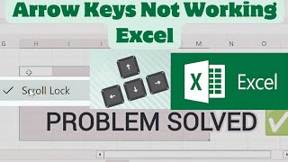 How to Fix Arrow Keys Not Working in Excel CTRL  Down Scroll Lock [upl. by Moon339]