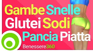 Gambe Snelle Glutei Sodi e Pancia Piatta  25 minuti di Fitness a Casa [upl. by Rednaxela]