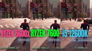 Which Is Better For Gaming Ryzen 5600x Vs Ryzen 7600 Vs I5 12600k Ddr5 [upl. by Moorish]