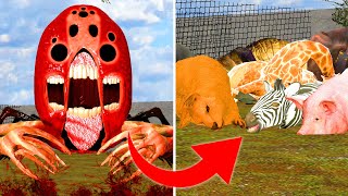 WHAT IF I BECOME VIRUS FROM ZOOCHOSIS AND INFECT ALL ZOO ANIMALS  Garrys Mod [upl. by Ominoreg]