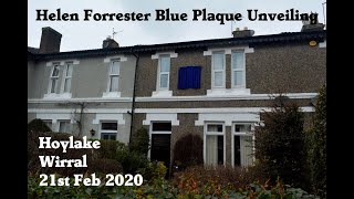 Helen Forrester Blue Plaque Unveiling [upl. by Tebazile972]