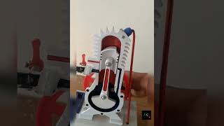 Two Stroke Petrol engine Demonstration Model  2 stroke petrol engine working [upl. by Erleena106]