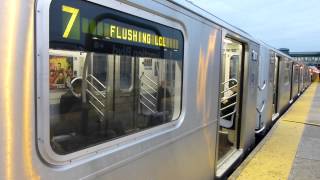 IRT Flushing Line R188 7 Train at Junction BlvdRoosevelt Ave Manhattan Bound [upl. by Shewmaker]