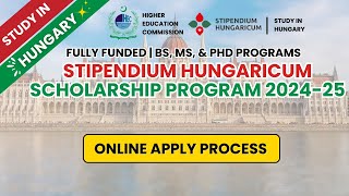 How To Apply Online Stipendium Hungaricum Scholarship 2024  Online Apply On HEC Portal For Hungary [upl. by Lertsek]