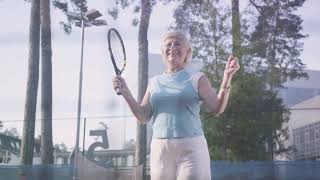 Senior Citizens Tennis funnyvideos  Jokesforyou funny comedy funnyvideos funnymemes jokes [upl. by Yenobe]