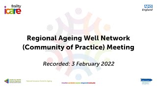 Webinar  Regional Ageing Well Network  Community of Practice Meeting 3 February 2022 [upl. by Ttenaej]