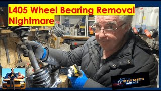 Range Rover L405 Wheel Bearing Removal P1 [upl. by Rodgers]