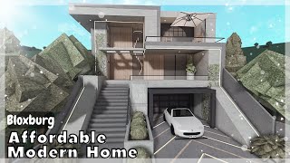 BLOXBURG Modern Affordable Home Speedbuild  Roblox House Build [upl. by De Witt]