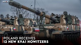 Poland Receives 12 New K9A1 Howitzers from South Korea [upl. by Yorgo]