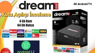 Dreamstar i6 Android12 TVBox 4GB RAM 64GB Bellek Kutu Açılış [upl. by Itaws]