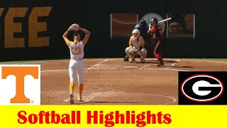 3 Georgia vs 4 Tennessee Softball Game 3 Highlights April 7 2024 [upl. by Kiryt]