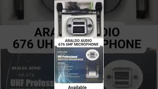 ARALDO AUDIO 626 2 HAND UHF MICROPHONE available in reasonable prices ORDER NOW 078279 07469 [upl. by Cornish]