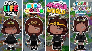 Fundamental Paper Education  Alice FPE Toca Boca vs Avatar World vs Miga World vs Yoya World [upl. by Esidarap]