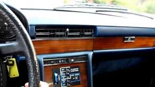 1980 Mercedes 300SD W116 Climate Control and Stereo [upl. by Ralfston]