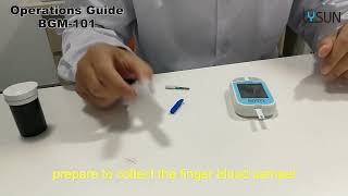 BGM 101 Blood Glucose Meter Operating Instructions [upl. by Adora]