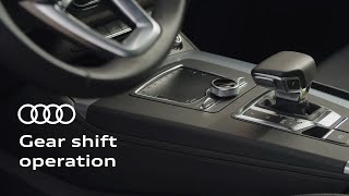 How to operate the gear shift in your Audi [upl. by Esorlatsyrc]