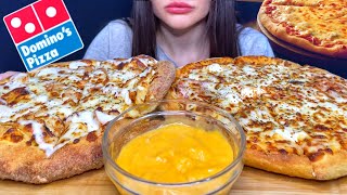 ASMR DOMINO’S CHEESE BURST PIZZA MUKBANG No Talking EATING SOUNDS [upl. by Milurd868]