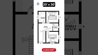 Architectural designs house plans  20x30 House Plan  20 by 30 House homedesign architecture [upl. by Harraf]