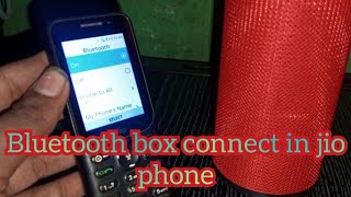 bluetooth box connect in jio phone 2024 bluetoothbox [upl. by Haneen]