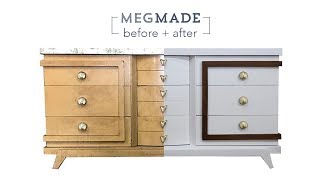 MegMade Before  After  Painted Mid Century Dresser [upl. by Sices]