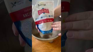 Part 1 of using Redmond’s real salt in my sourdoughrecipe for the first time microbaker [upl. by Ecnarrat961]